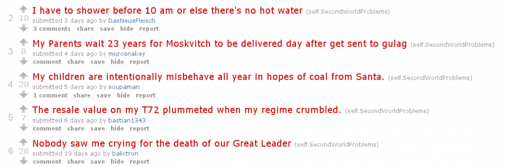 secondworldScreenshot /r/secondworldproblems