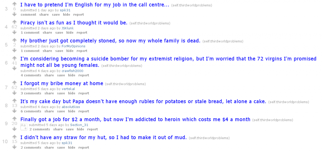 thirdworldScreenshot third world problems